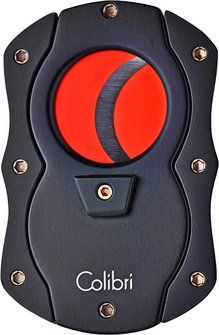COLIBRI Cigar-Cutter "Cut" black/red 22mm