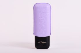 S.T. Dupont CASE FOR 2 CIGARS MATTE BLACK AND LILAC