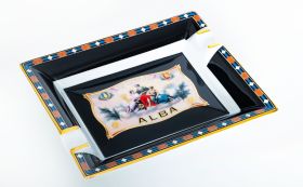 Elie Bleu Porcelain Ashtray Alba, black