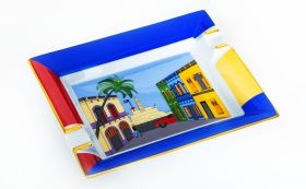 Elie Bleu Porcelain Ashtray Casa Cubana